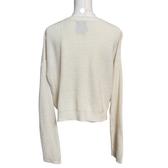 UNIF White Red Jumper Cheerleading Sweater Circa 2014 Size Small Long Sleeves - Picture 5 of 10